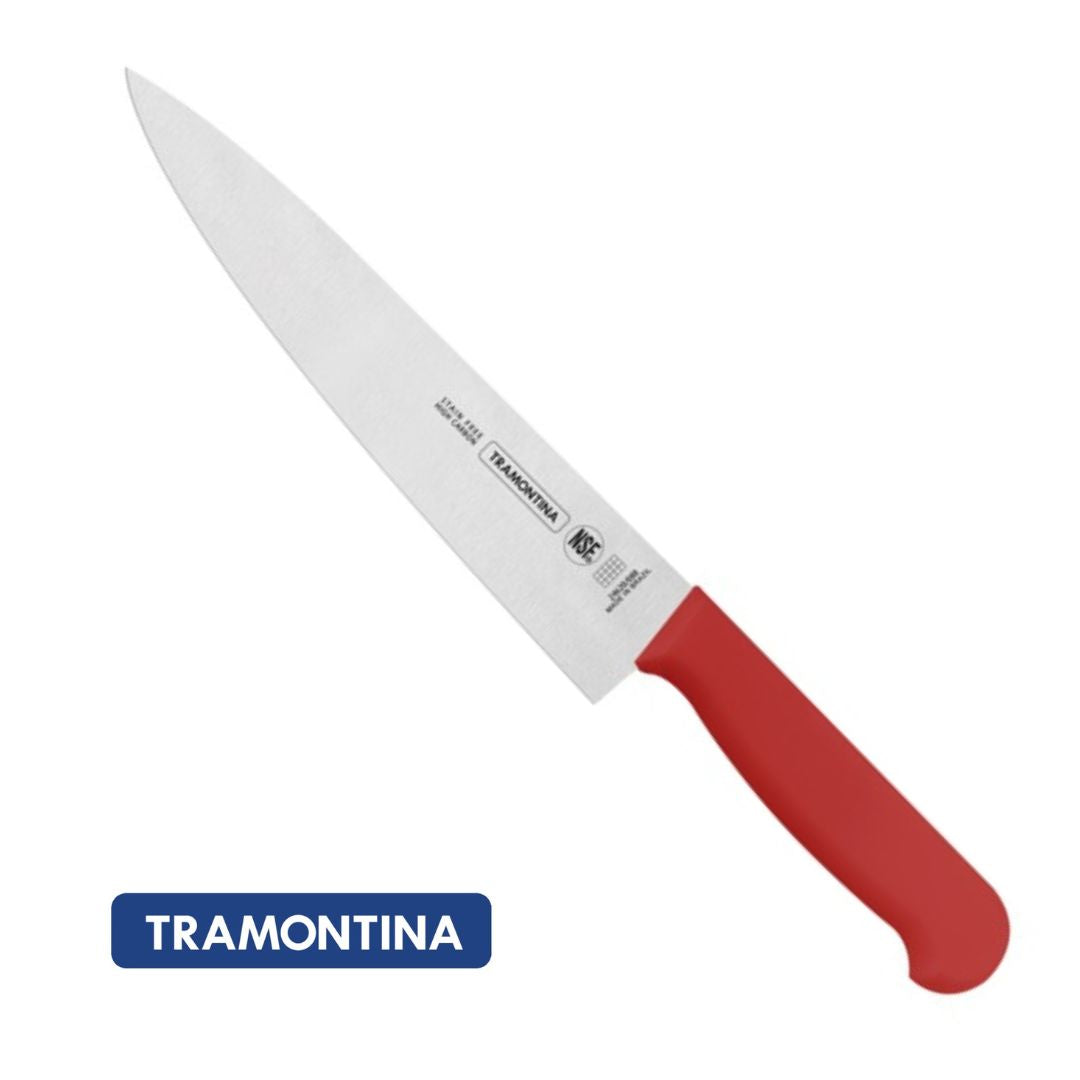 Cuchillo Chef Tramontina Rojo 20 cm (8")