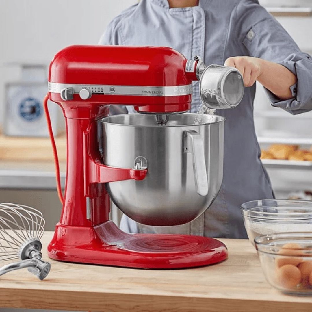 Batidora KitchenAid Comercial 7.6 L Roja