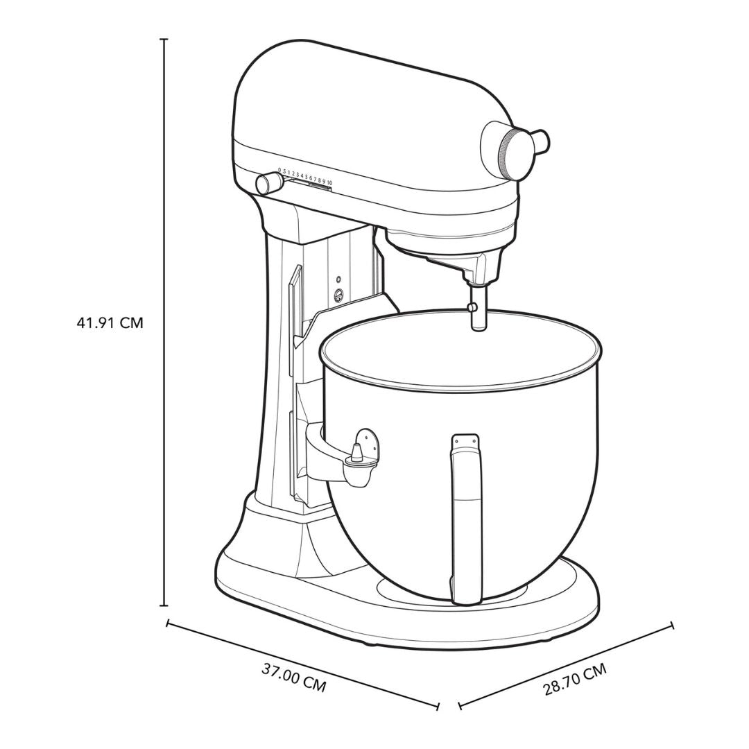 Batidora KitchenAid con Tazón Elevable 6.6 L Gris