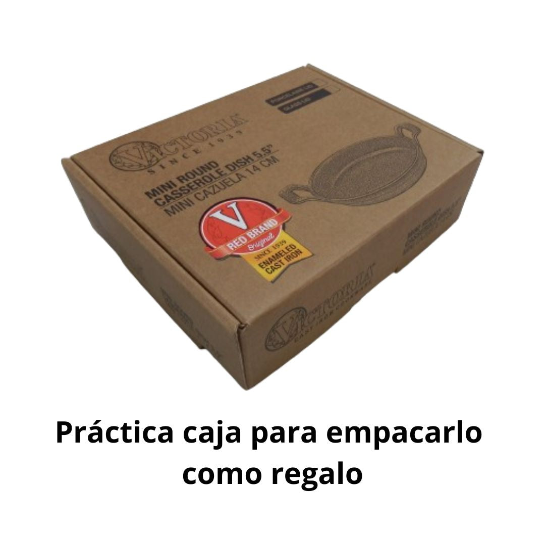 Mini Cazuela Victoria 14 cm con Tapa de Vidrio