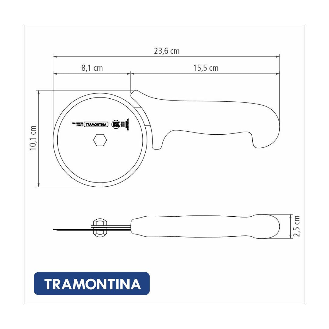 Cortador de Pizza 10 cm Tramontina Profesional