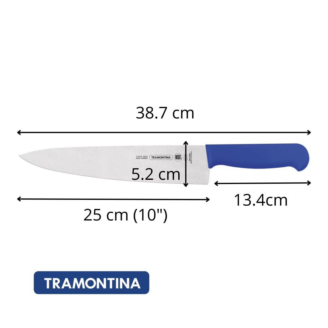 Cuchillo Chef Tramontina Azul 25 cm (10")