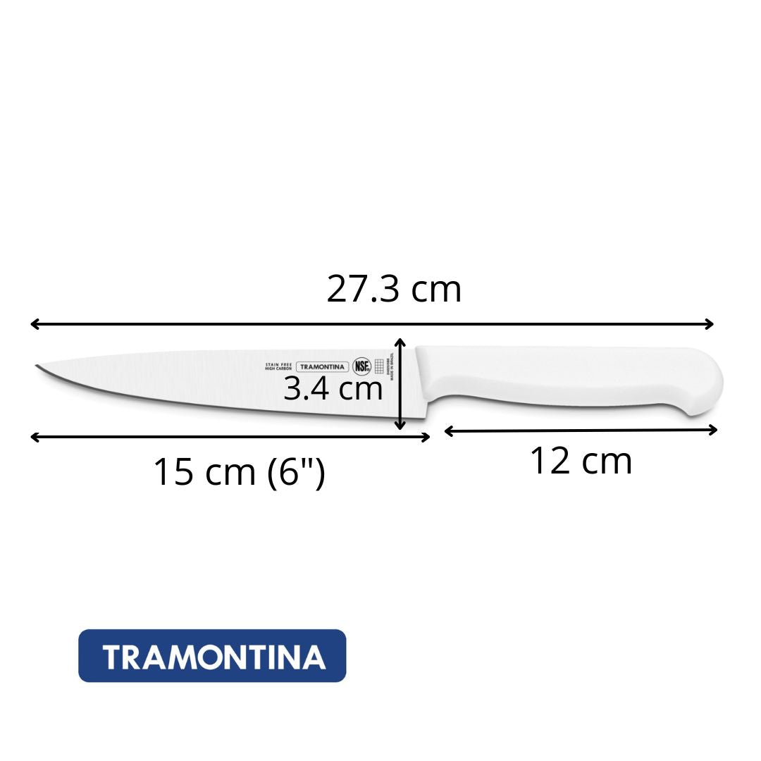 Cuchillo Chef Tramontina Blanco 15 cm (6")