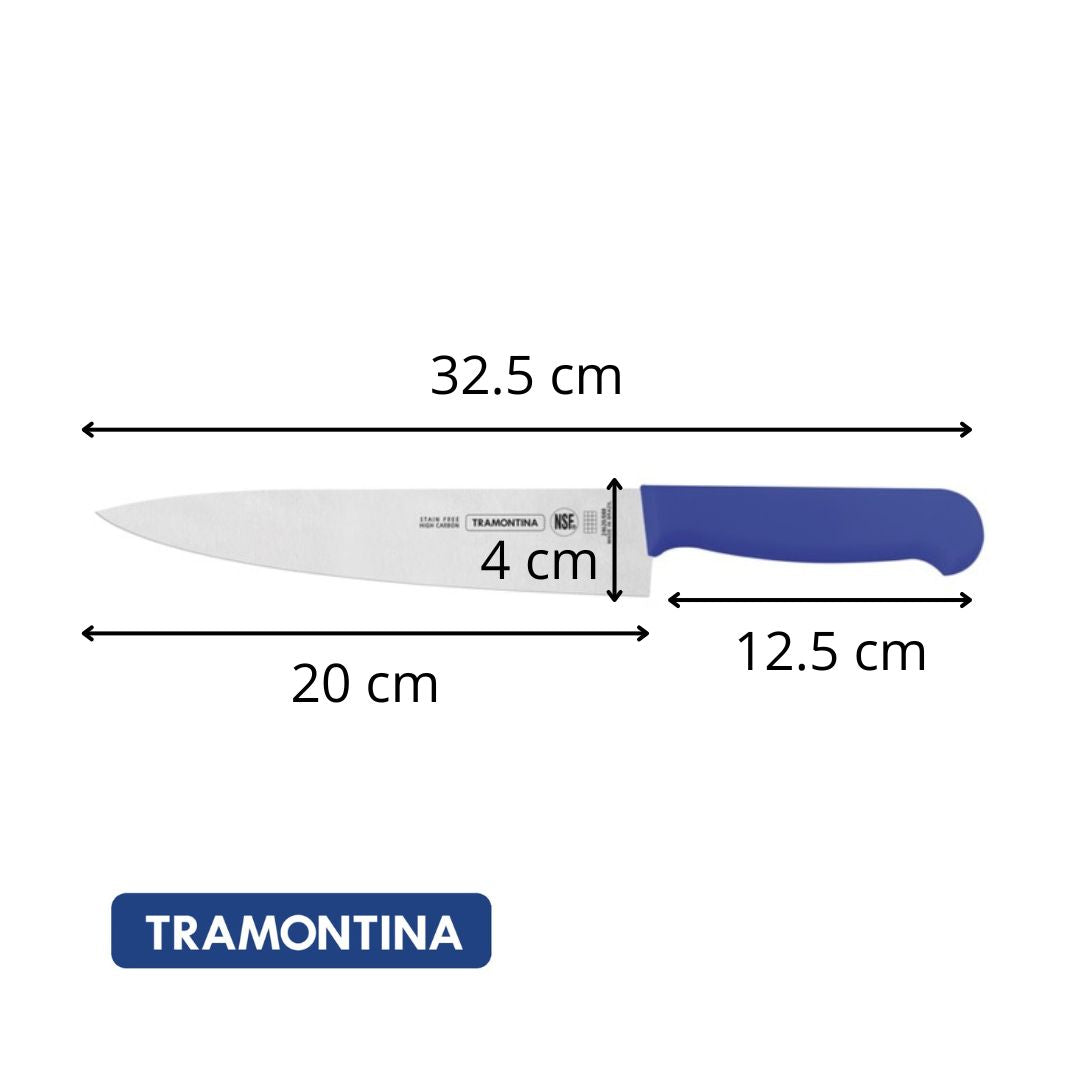 Cuchillo Chef Tramontina Azul 20 cm (8")