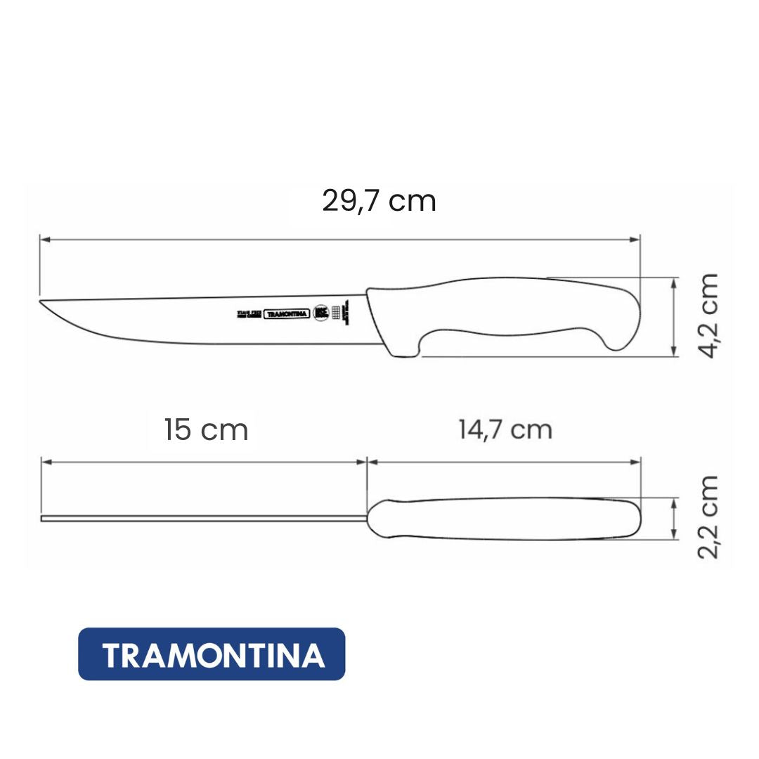Cuchillo para Deshuesar Tramontina 6" Rojo