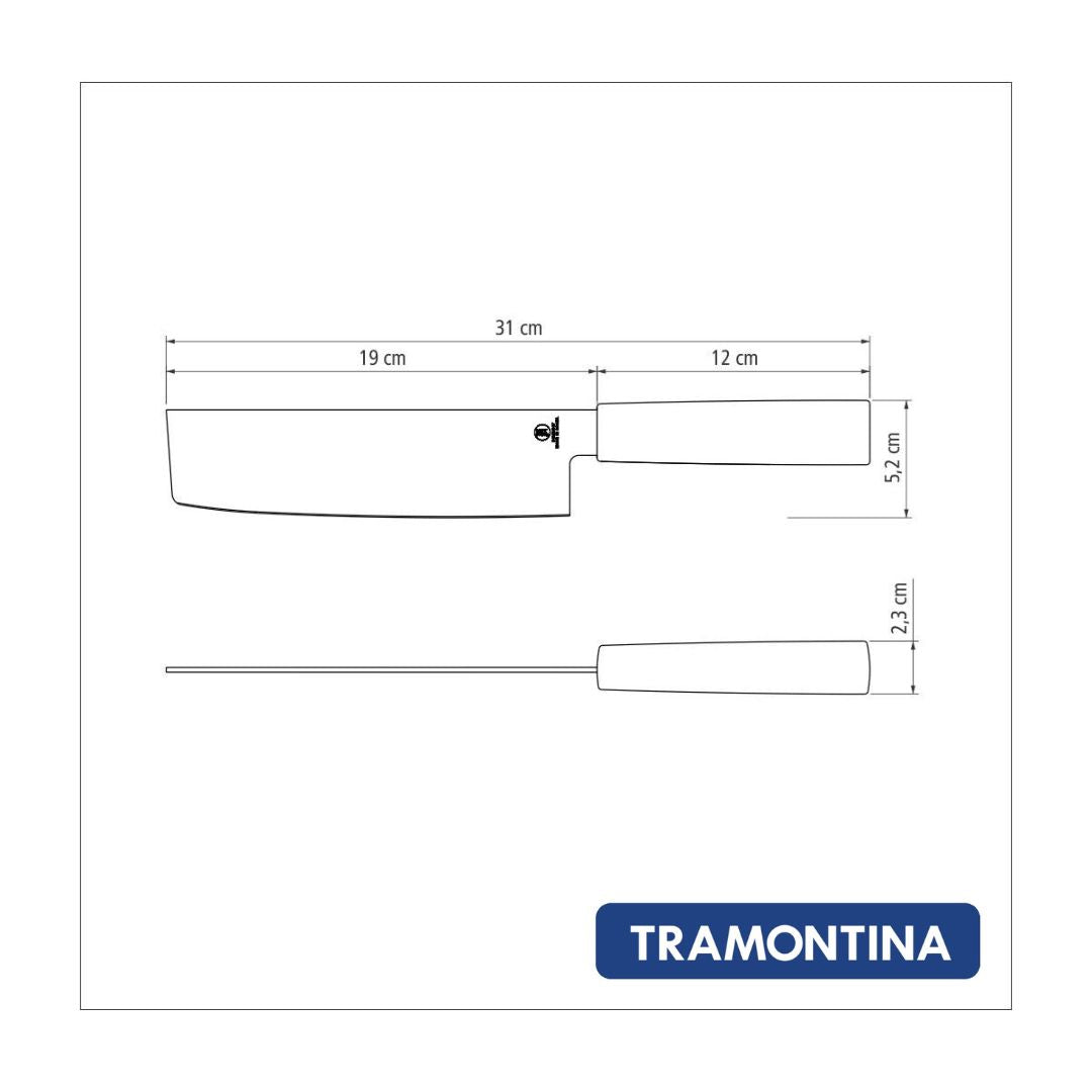 Cuchillo Nakiri Tramontina Sushi 7"