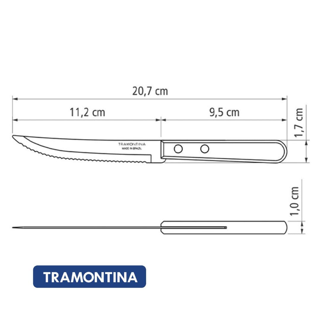 Cuchillo para Churrasco Mango de Madera