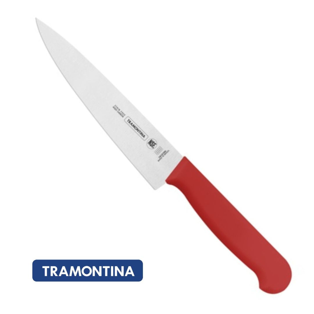 Cuchillo Chef Tramontina Rojo 15 cm (6")
