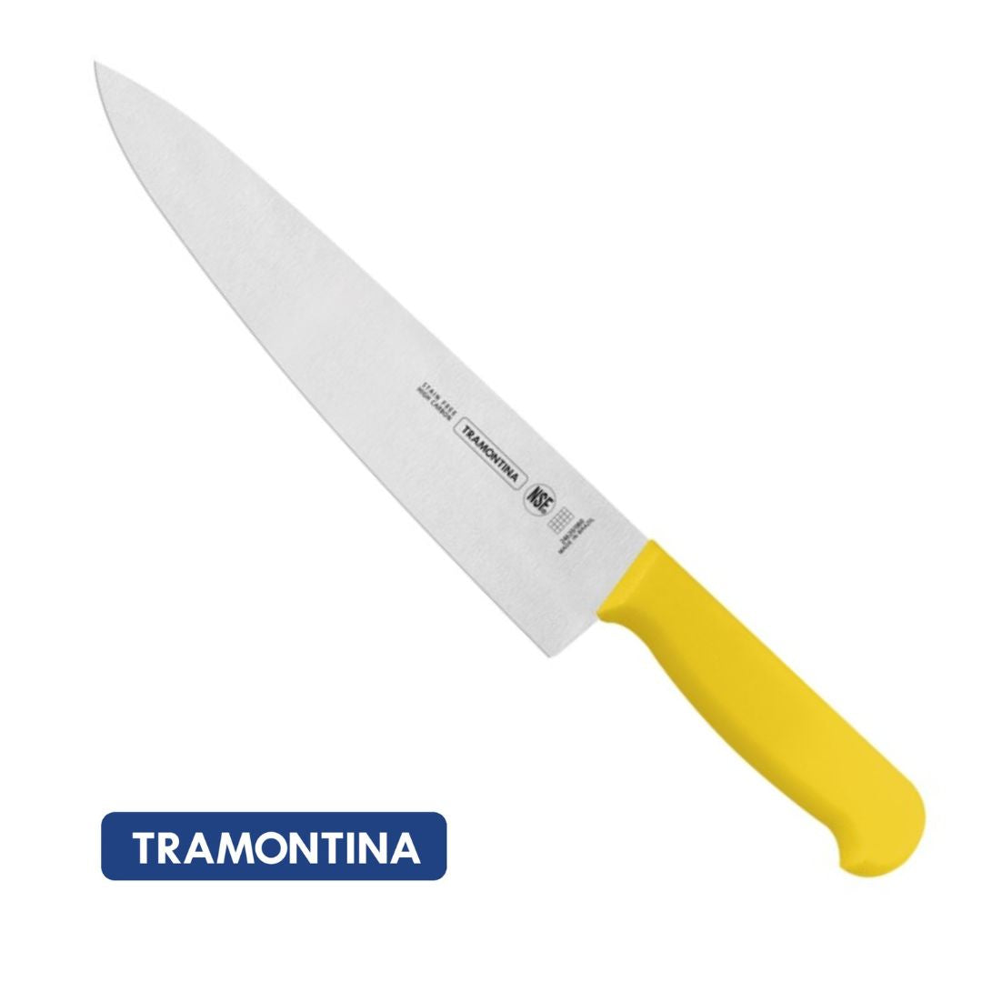 Cuchillo Chef Tramontina Amarillo 25 cm (10")