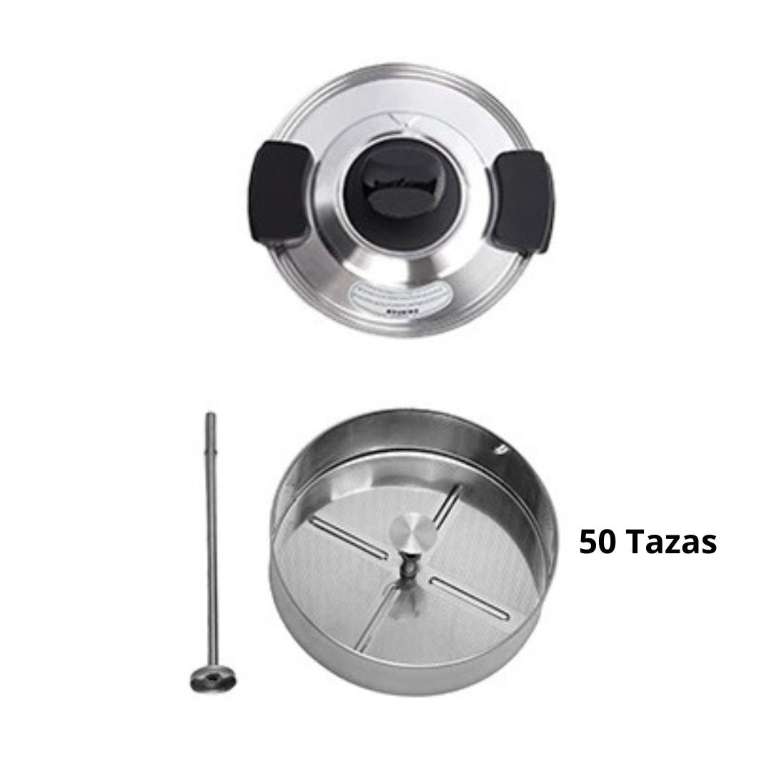 Cafetera Percoladora en Acero Inoxidable 50 Tazas