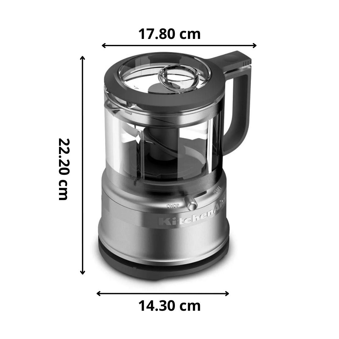 Procesador KitchenAid de 3.5 Tazas Gris Plata