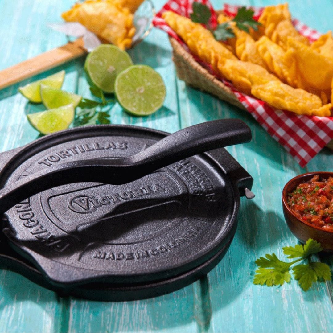 Pataconera Tortillera Victoria de Hierro Fundido 20 cm