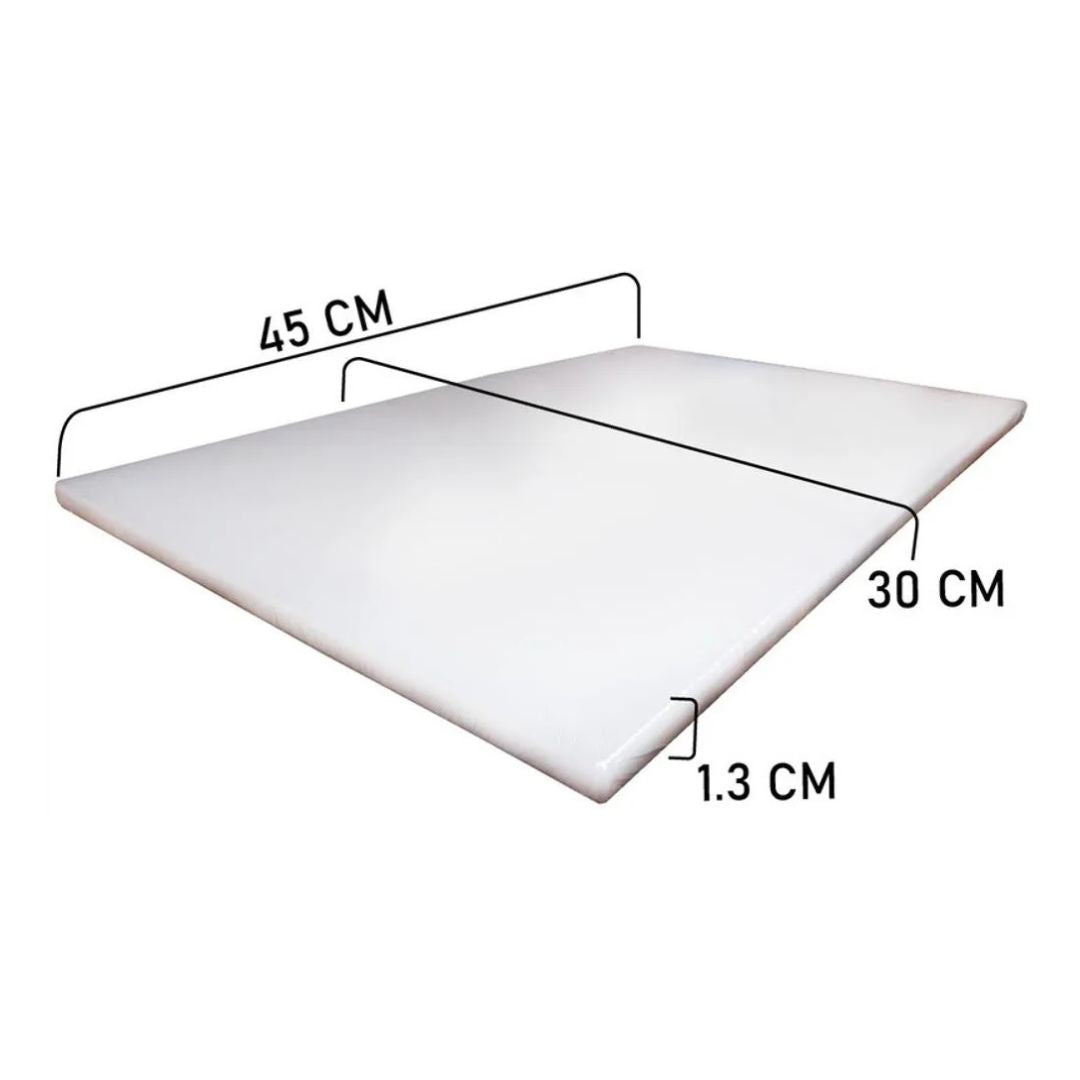 Tabla para Picar 45 cm Blanca Profesional