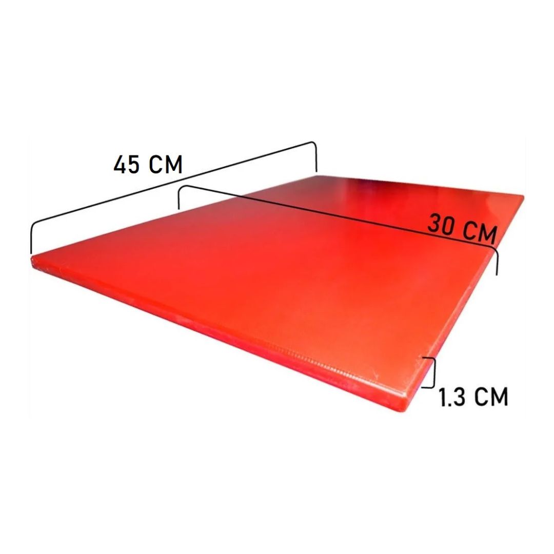 Tabla para Picar 45 cm Roja Profesional