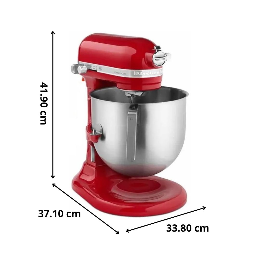 Batidora KitchenAid Comercial 7.6 L Roja