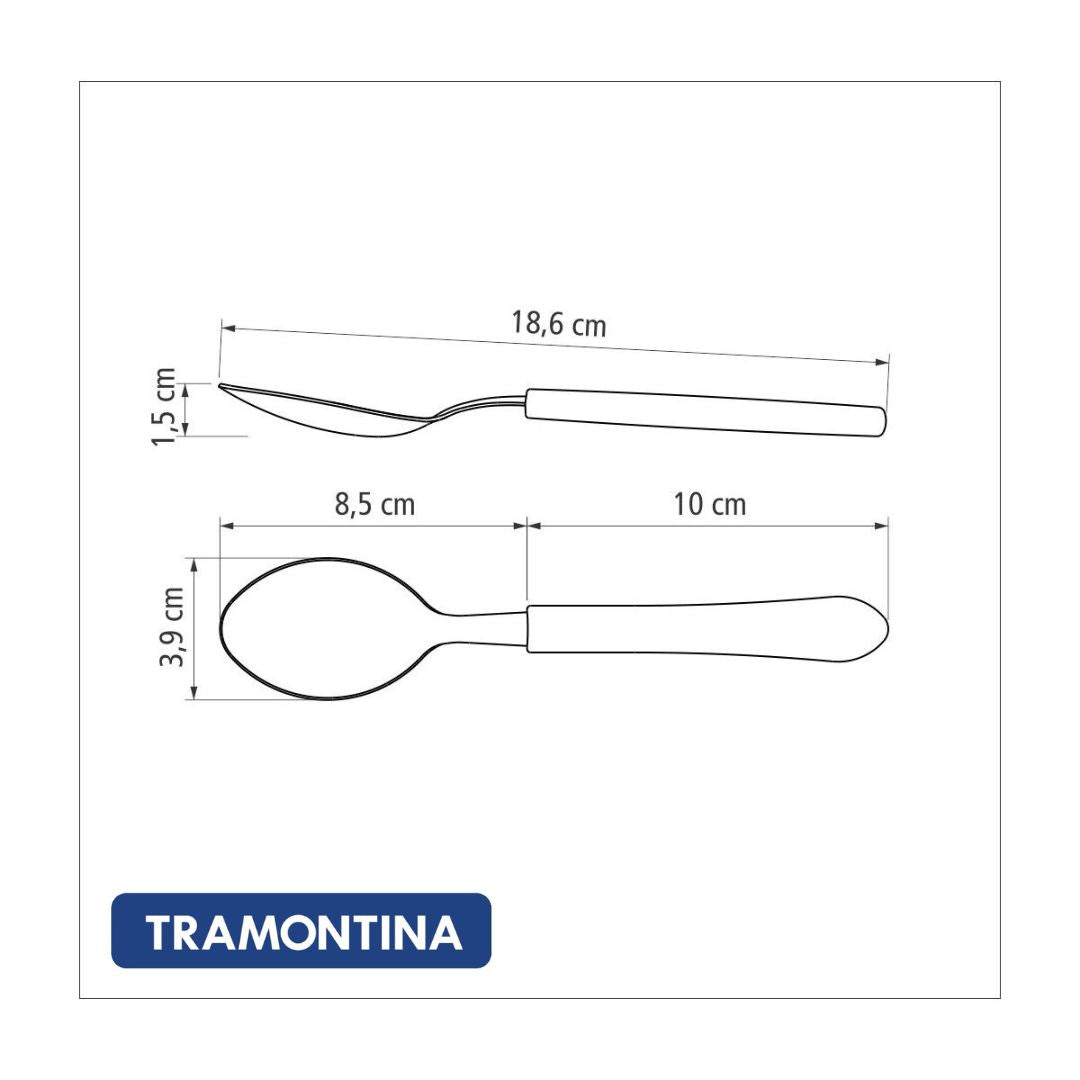 Cuchara de Mesa Tramontina Leme 18.6 cm