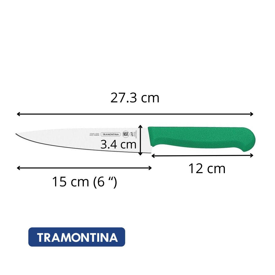 Cuchillo Chef Tramontina Verde 15 cm (6")