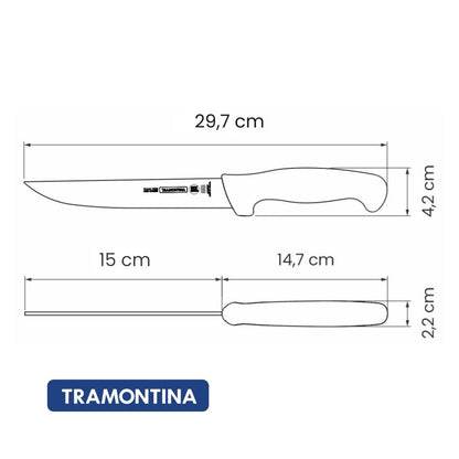 Cuchillo para Deshuesar Tramontina 6" Blanco
