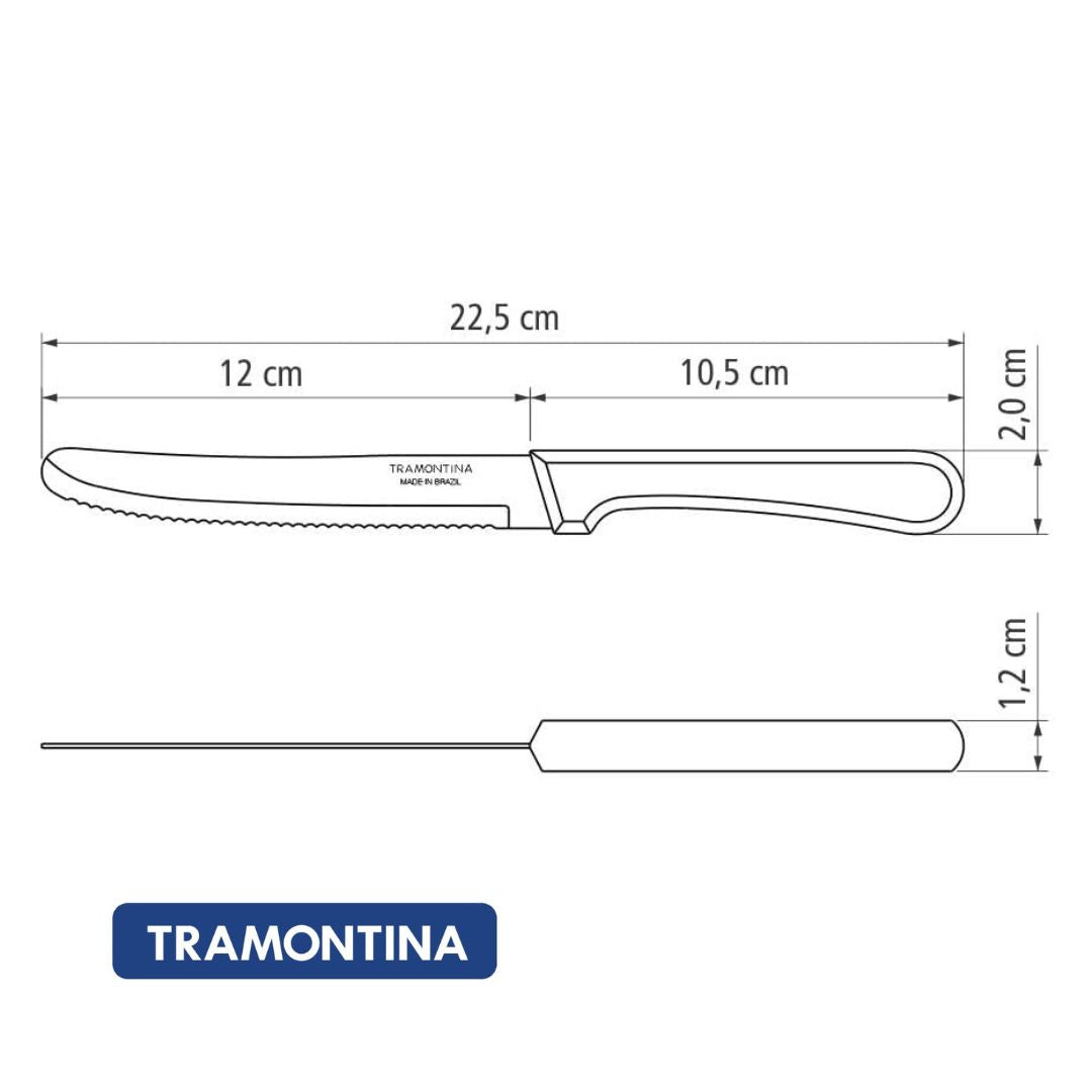 Cuchillo para Frutas y Asados Tramontina 12 cm (5")