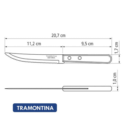 Cuchillo para Churrasco Mango de Madera