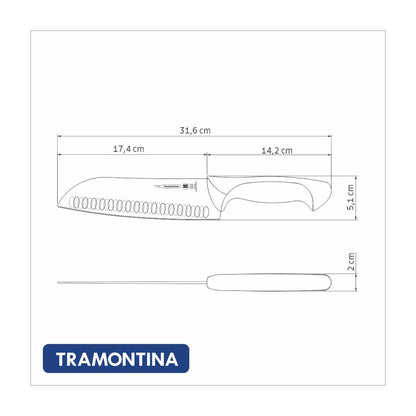 Cuchillo Santoku Tramontina 7"