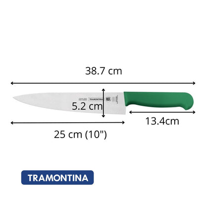 Cuchillo Chef Tramontina Verde 25 cm (10")