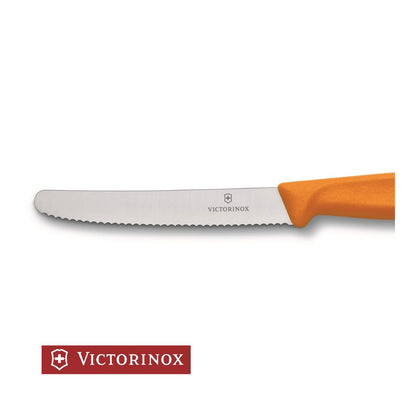 Cuchillo Dentado Victorinox Naranja 11 cm