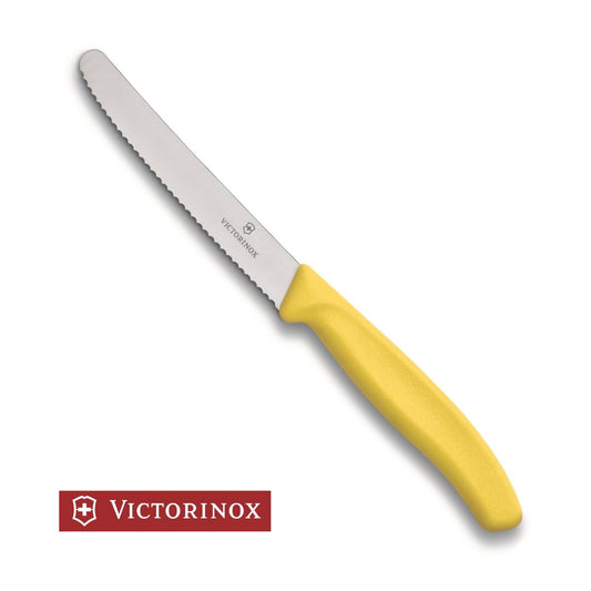 Cuchillo Dentado Victorinox Amarillo 11 cm