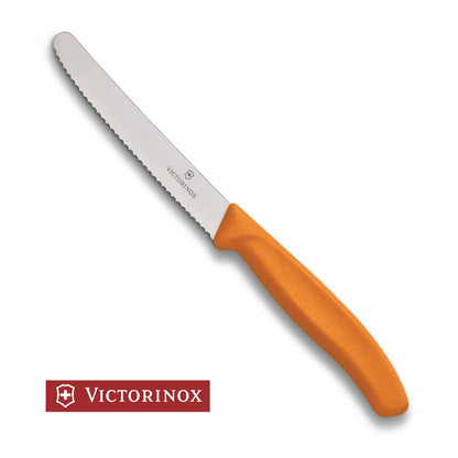 Cuchillo Dentado Victorinox Naranja 11 cm