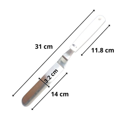 Espátula Acodada para Repostería 14 cm