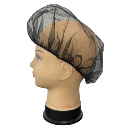 Gorro para Cabello Cocina Redondo Negro