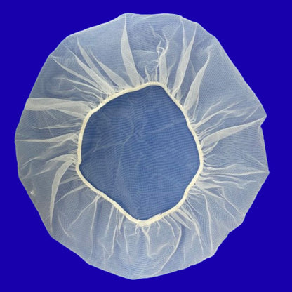Gorro para Cabello Cocina Redondo Blanco