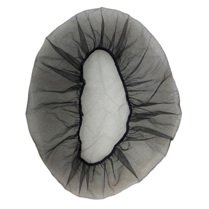 Gorro para Cabello Cocina Redondo Negro