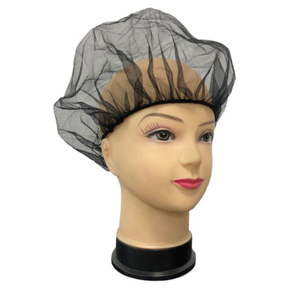 Gorro para Cabello Cocina Redondo Negro