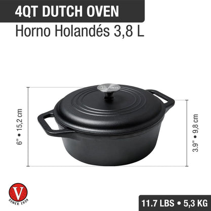 Horno Holandés Victoria 3.8L Olla Esmaltada