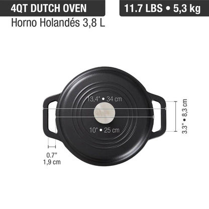 Horno Holandés Victoria 3.8L Olla Esmaltada