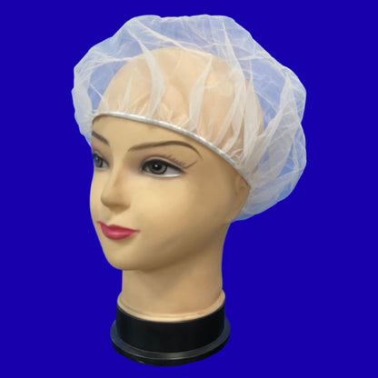 Gorro para Cabello Cocina Redondo Blanco
