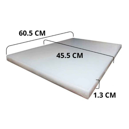 Tabla para Picar 60.5 cm Blanca Profesional