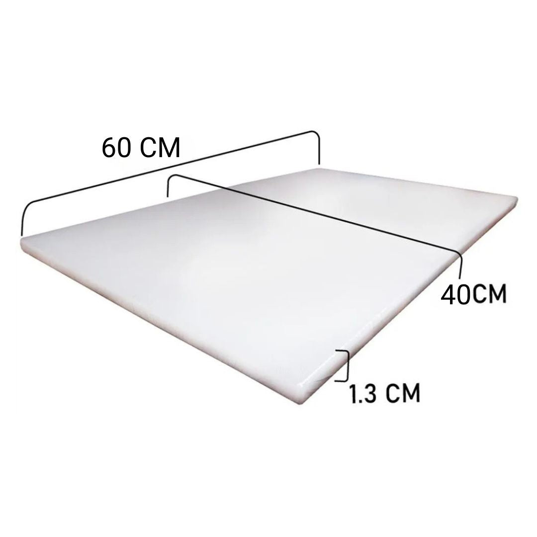 Tabla para Picar Alimentos Blanca 60x40cm Profesional